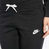 Nike komplet dresowy czarny bawełniany damski spodnie bluza z kapturem 